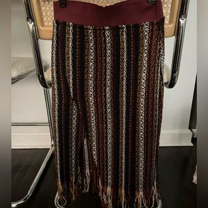 ZARA Tweed fringe knee length skirt - size XS (worn once)